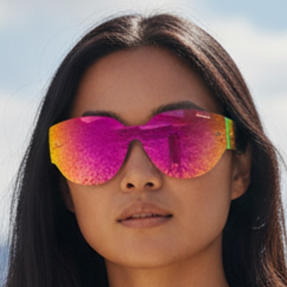 RetroSuperFuture  DREW MAMA  Hot Pink Mirrored Sunglasses